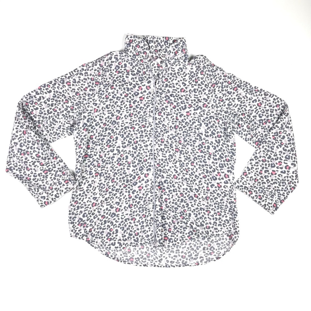 Victoria's Secret Animal Print Pajama Shirt Top